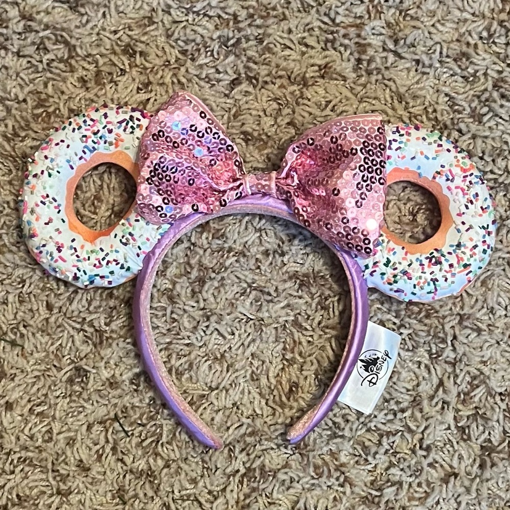 Disney Parks Pink Sprinkle Donut Blue
Bow Minnie Ears